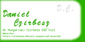 daniel czirbesz business card